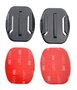 2 stuks -  Vlakke Plakker / Flat Adhesive Mount incl. Quick Release Aansluiting  - Type GPC-02 (GoPro / Actioncam) 2-Pack