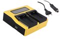 Oplader voor de Canon BP-950G / BP950G - Camera Acculader - Dual LCD Charger