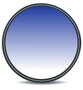 40,5mm Blauw verloop Lens Filter / Blauwfilter / Graduated Blue Filter