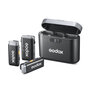 Godox WEC Kit 2 - Draadloze Dasspeldmicrofoon Set - 2.4GHz Wireless Microphone System 